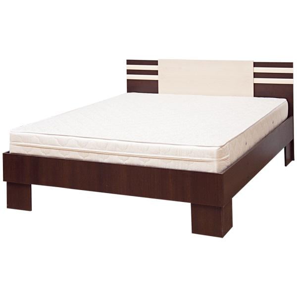 Кровать двуспальная 160х200 см Світ Меблів Элегия из ДСП с ламелевым каркасом Лимба Шоколад Клен (5566) Кровать двуспальная 160х200 см Світ Меблів Элегия из ДСП с ламелевым каркасом Лимба Шоколад Клен (5566)