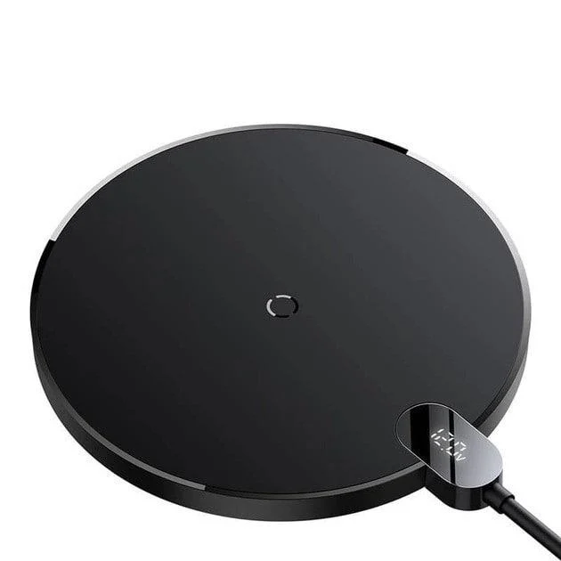 Зарядное устройство беспроводное BASEUS Digital LED Display Gen 2 Wireless Charger 15W Black (CCED000001)