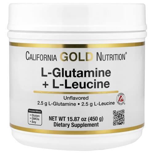Глютамин CGN L-Glutamine + L-Leucine 450 г (SPN-02479)
