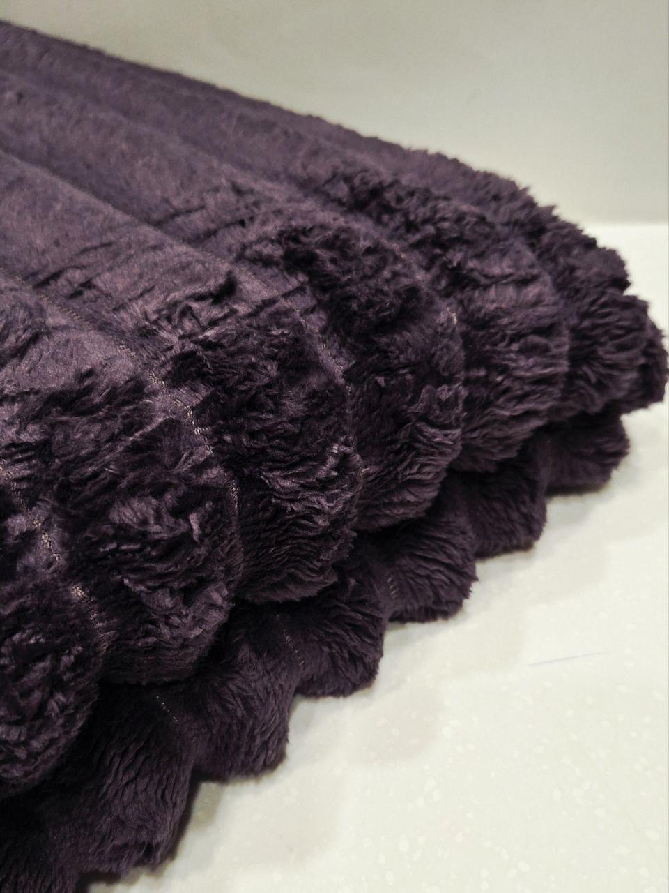 Плед флисовый Шарпей 150x200 см Баклажан (1706) - фото 3