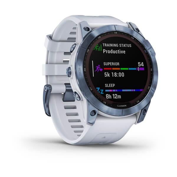 Смарт-часы Garmin Fenix 7X Sapphire Solar DLC Белый (010-02541-15) - фото 3