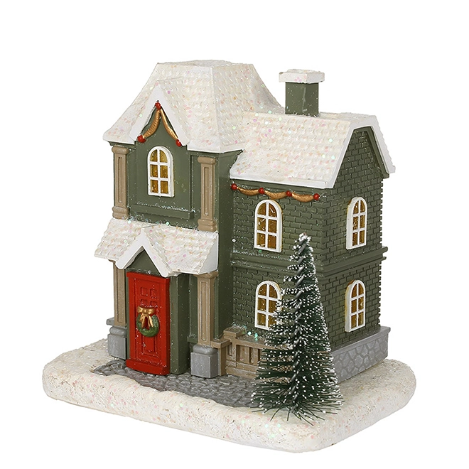 Домик с подсветкой 11 см (890-234)