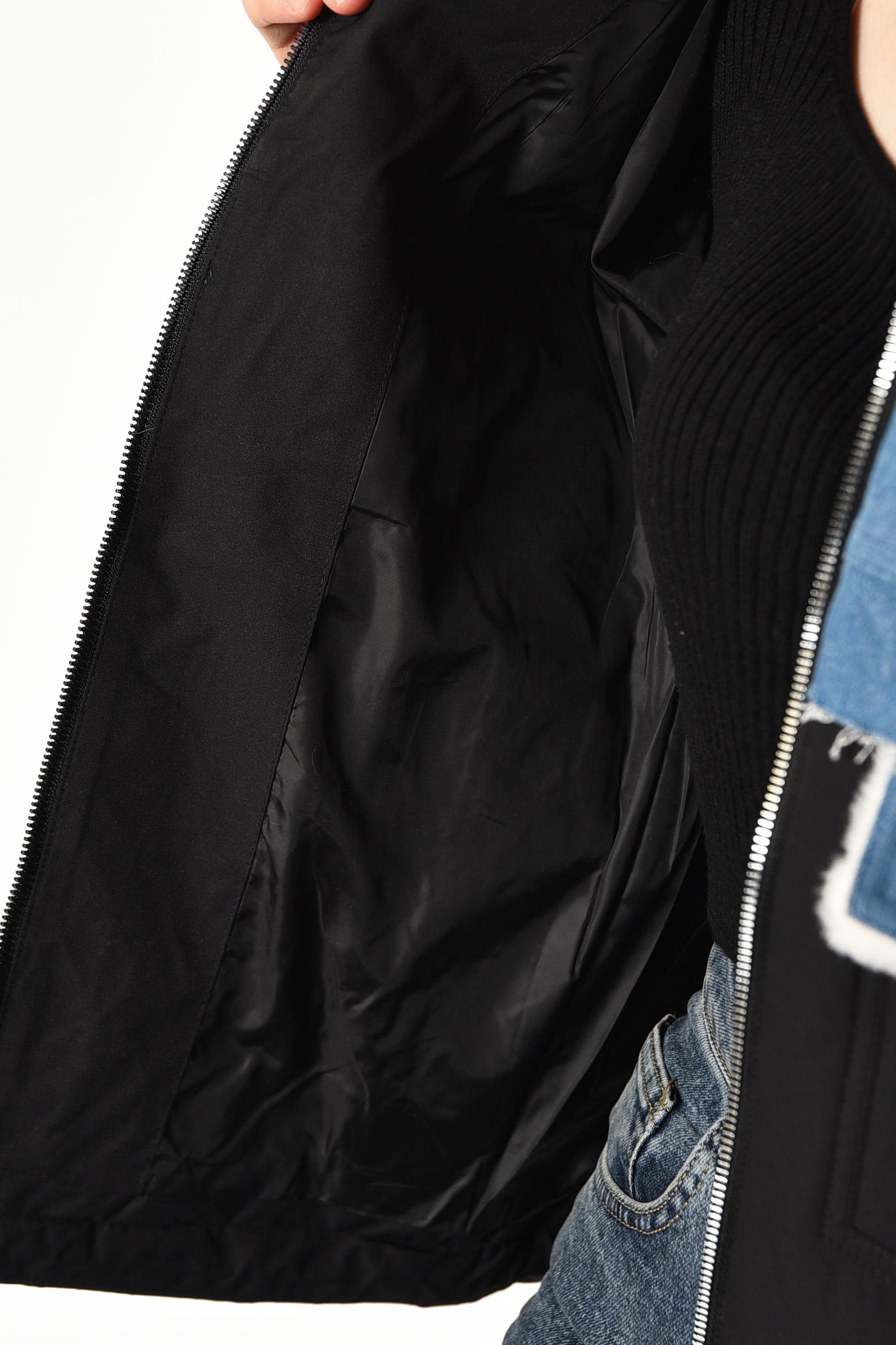 Куртка жіноча демісезонна S Чорно-блакитний (175900) - фото 4 Куртка жіноча демісезонна S Чорно-блакитний (175900) - фото 4