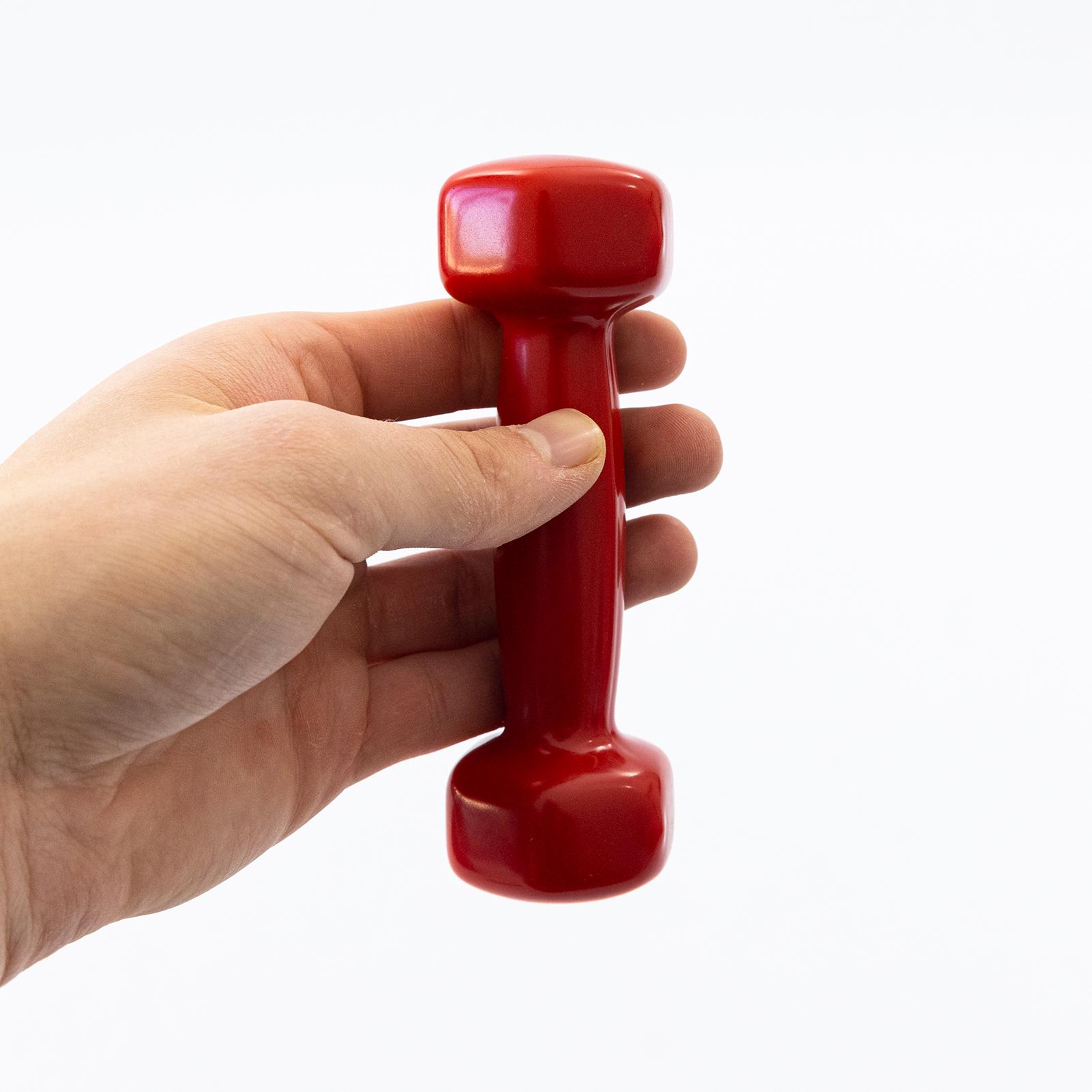 Гантель для фитнеса OSPORT Profi FI-0105-1 0,5 кг Красный - фото 4