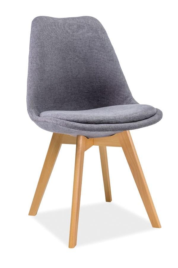 Стул Signal Dior Темно-серый/Бук