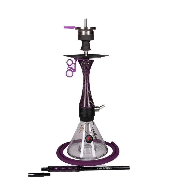 Кальян AMY Deluxe 105.02 Woodica 64 см Фиолетовый (1205568805)