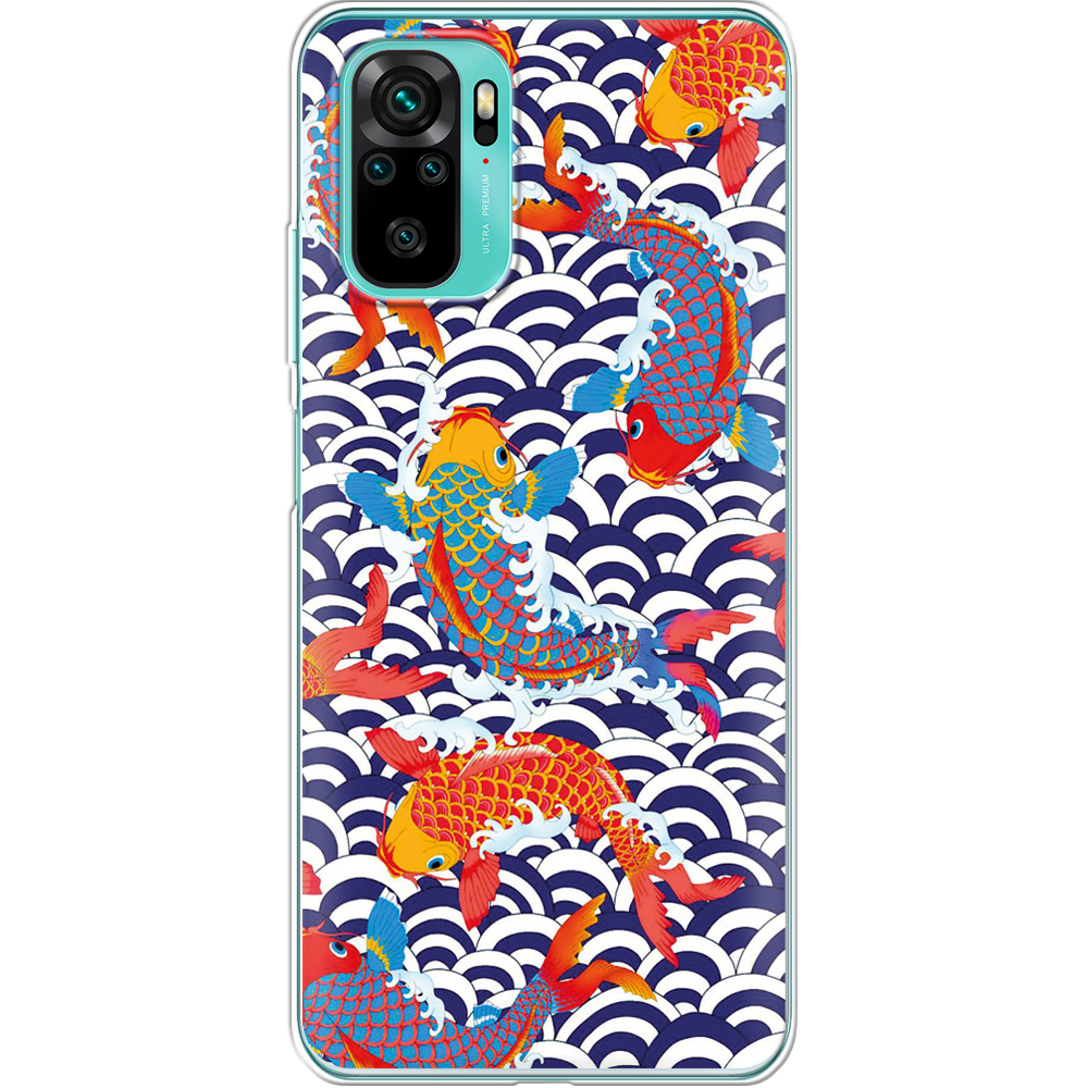 Чехол BoxFace Xiaomi Redmi Note 10 Koi Fish Прозрачный силикон (42029-up2477-42029)