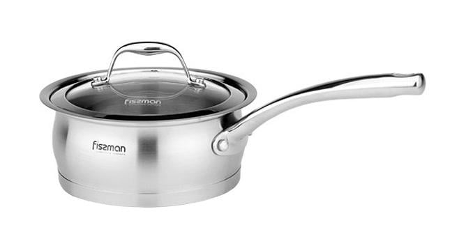 Ківш Fissman Miranda 1,5 л зі скляною кришкою (FN-SS-5159)