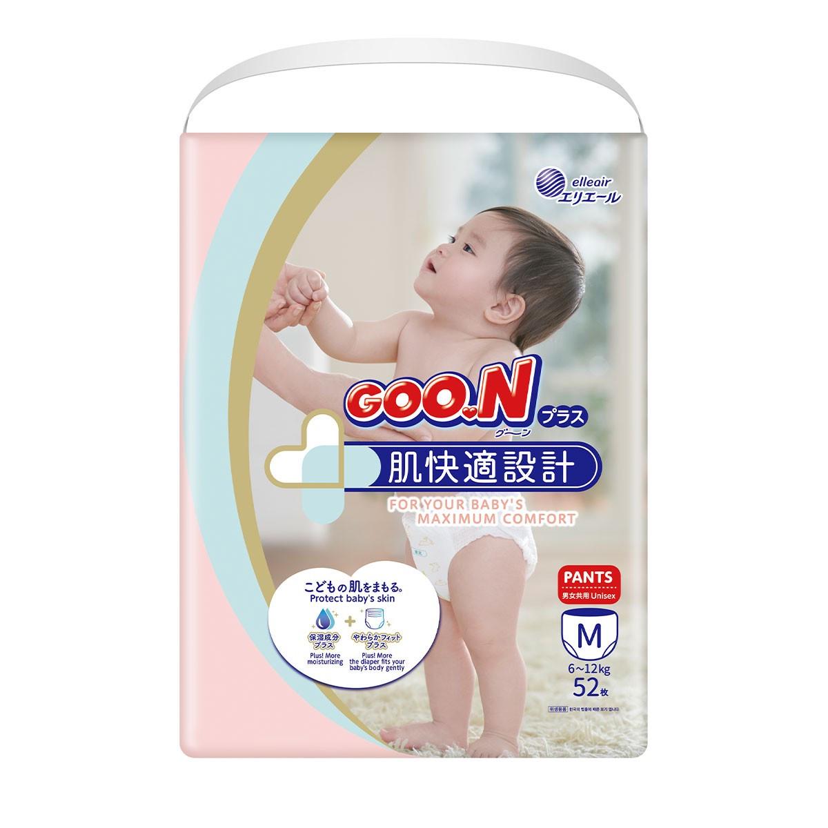 Трусики-подгузники Goo.N Plus для детей M 6-12 кг 52 шт. (22586444)