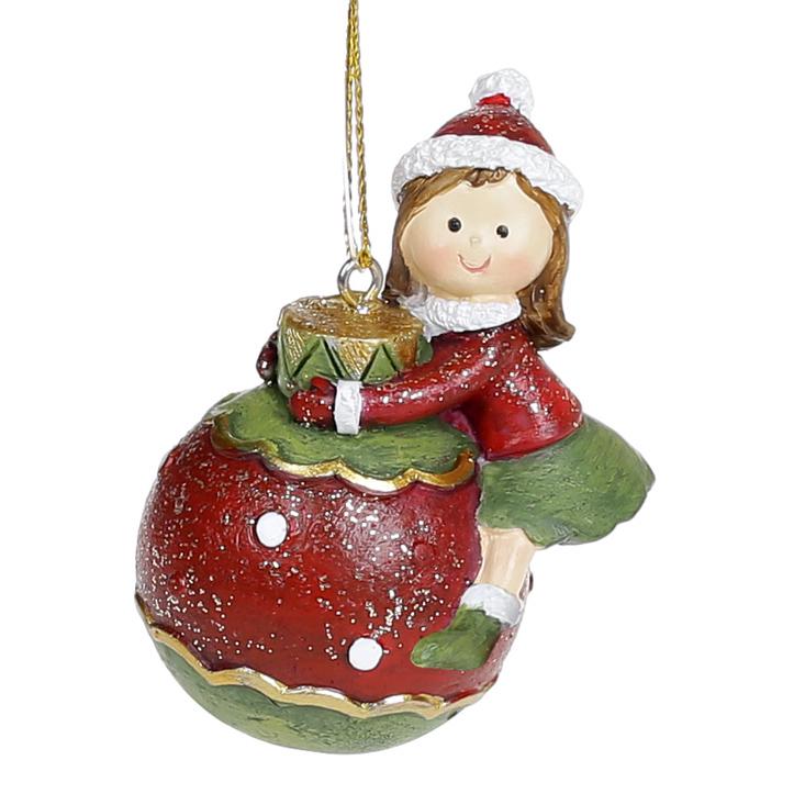 Фигурка-подвеска BonaDi Девочка на шаре (707-747)