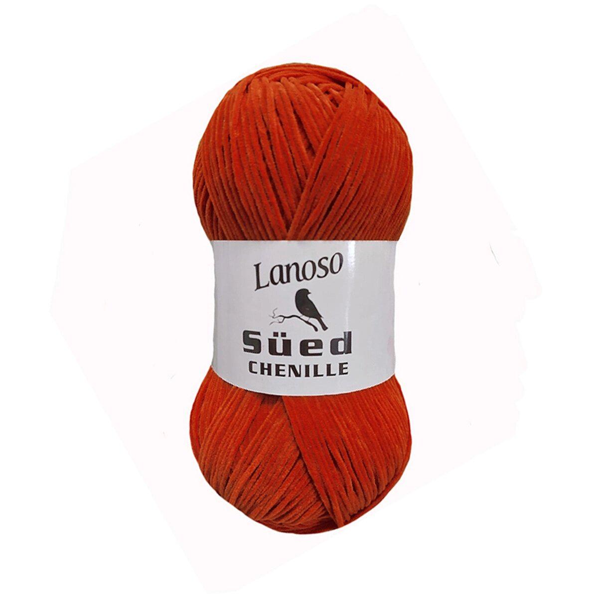 Пряжа Lanoso Sued Chenille 906 терракот (3269)