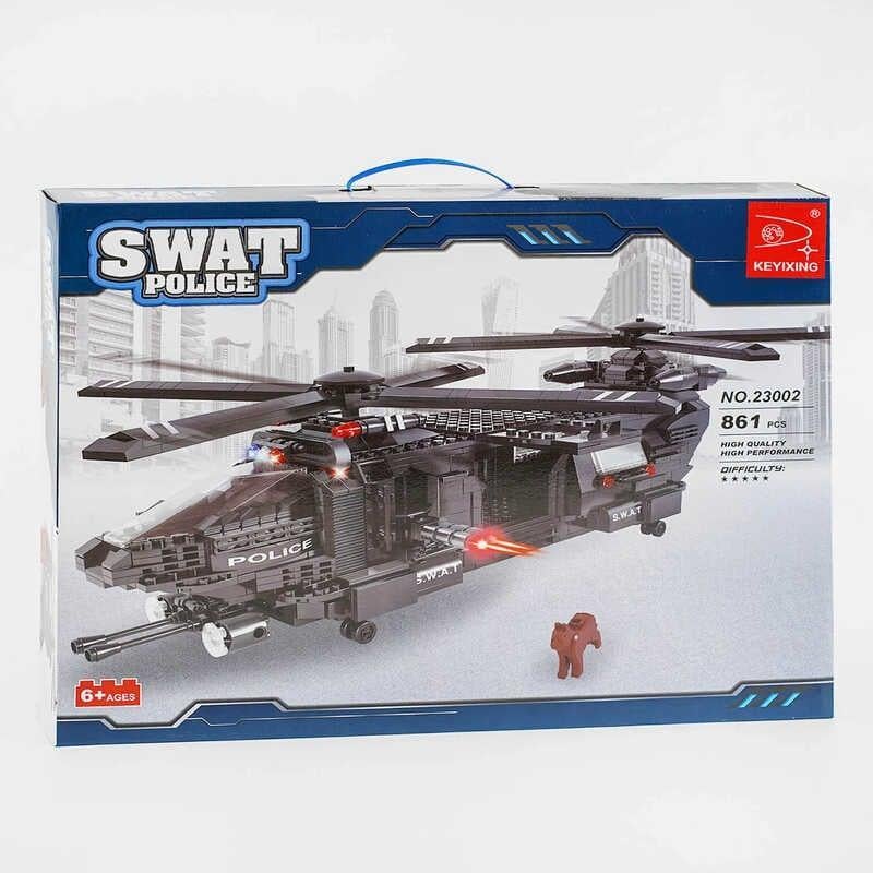 Конструктор Ausini 23002 Боевой вертолет в коробке 861 деталь (2046121339)