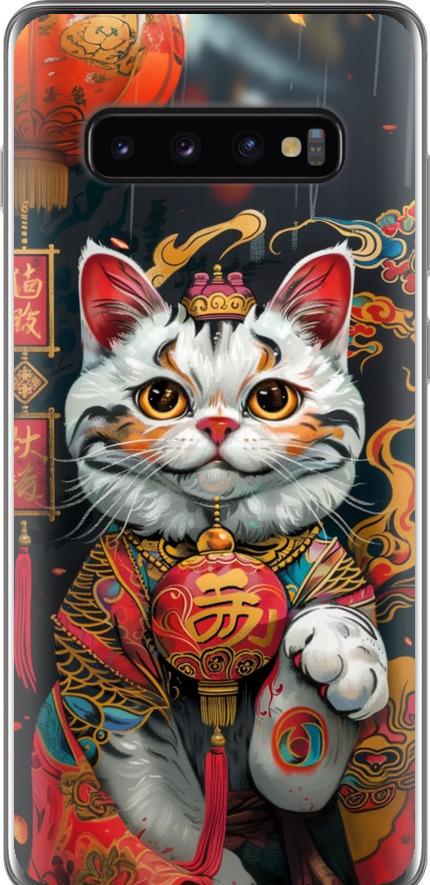Чехол на Samsung Galaxy S10 Plus China Cat v2 (6135u-1649-42517)