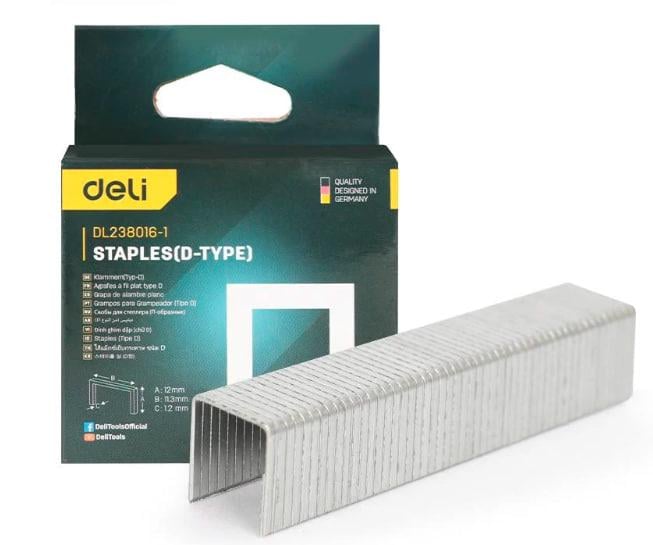 Скоба для степлера Deli Tools EDL238014-1 D-тип (27207120)