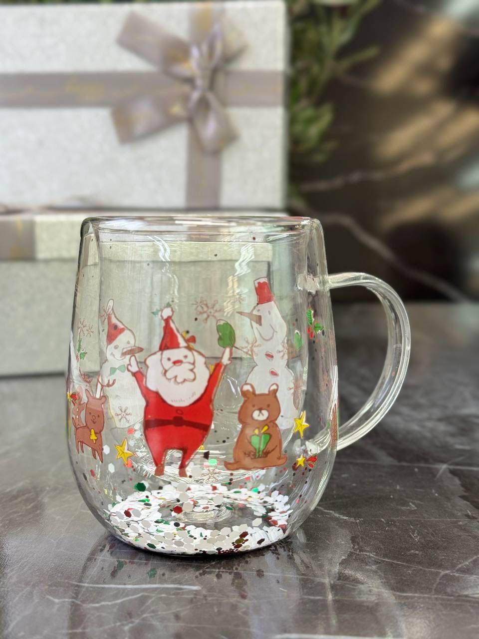 Кружка Olens Новорічна з подвійними стінками 300 мл (8030-551) - фото 1 Кружка Olens Новорічна з подвійними стінками 300 мл (8030-551) - фото 1