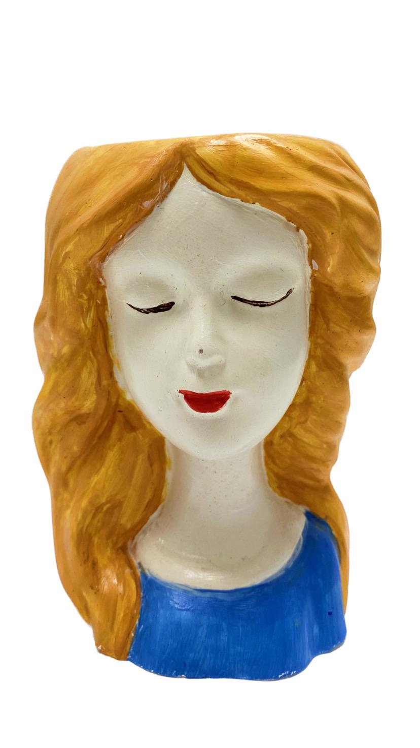 Свеча соевая в кашпо Снежная королева (4020)