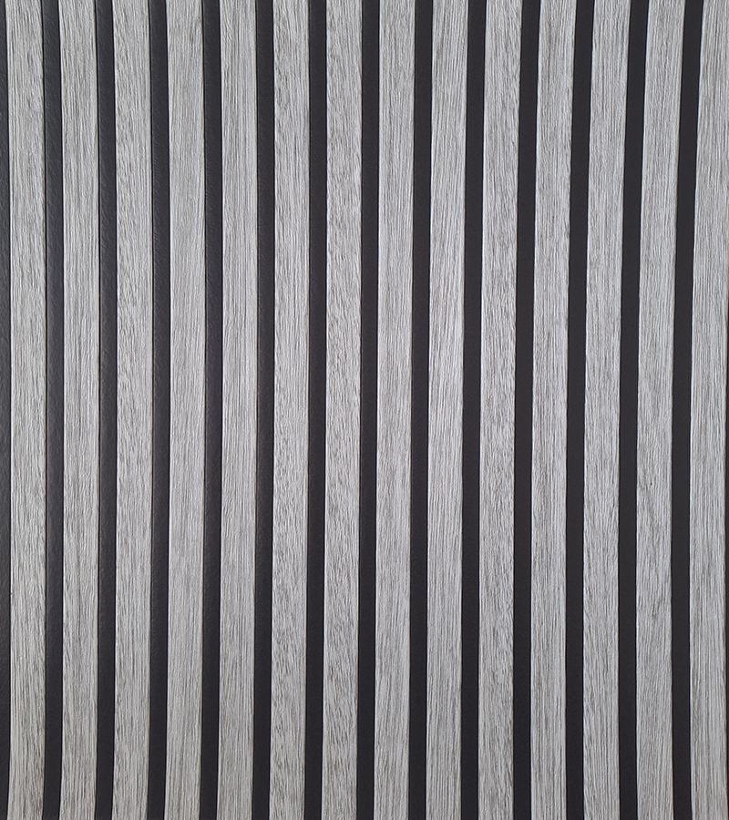 3D-панели декоративные самоклеящиеся имитация рейки ПВХ 680х680х4 мм Серо-черный (P2)