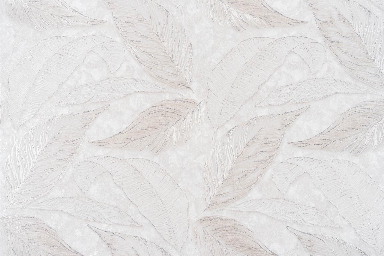 Обои флизелиновые LeGrand Platinum Цикас 1598-01 Декор винил горячего тиснения 1,06х10,05 м Молочный