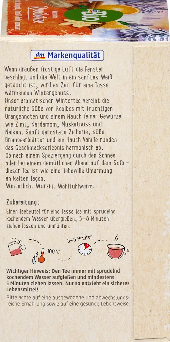 Чай BIO Ройбуш с апельсиновой корицей и ванилью 40 грамм 20 пакетиков - фото 3 Чай BIO Ройбуш с апельсиновой корицей и ванилью 40 грамм 20 пакетиков - фото 3