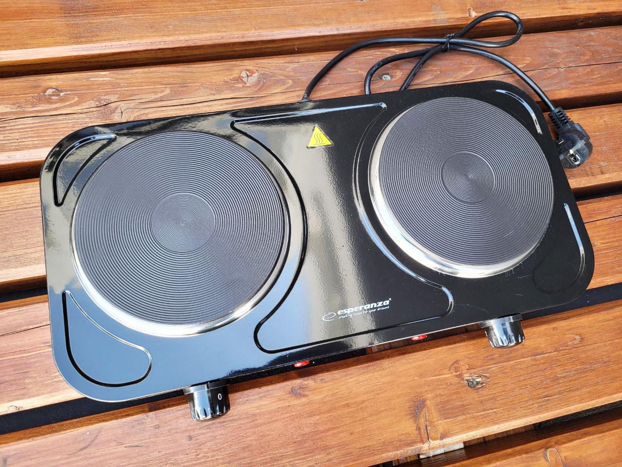 Настольная плита двухконфорочная Esperanza EKH010K (1662370889)