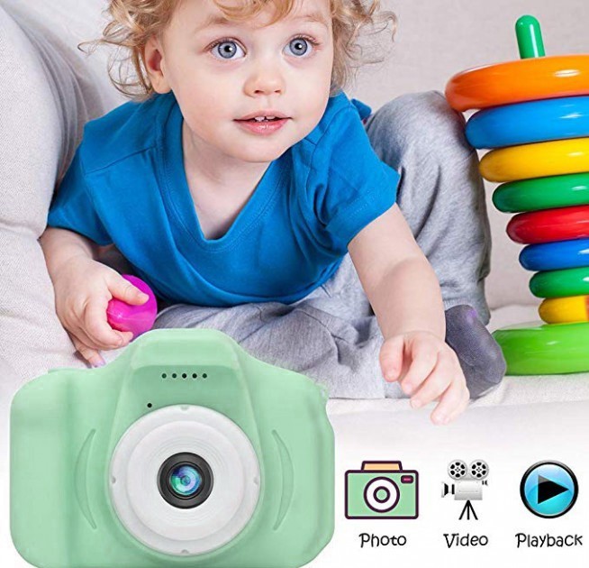 Цифровой детский фотоаппарат Smart Kids GM14 Мятный - фото 7