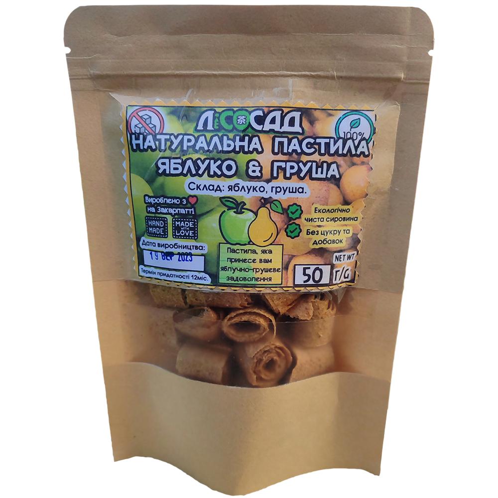 Пастила Lisosad 2в1 Яблочно-грушевая без сахара 50 г (1853332883) - фото 2