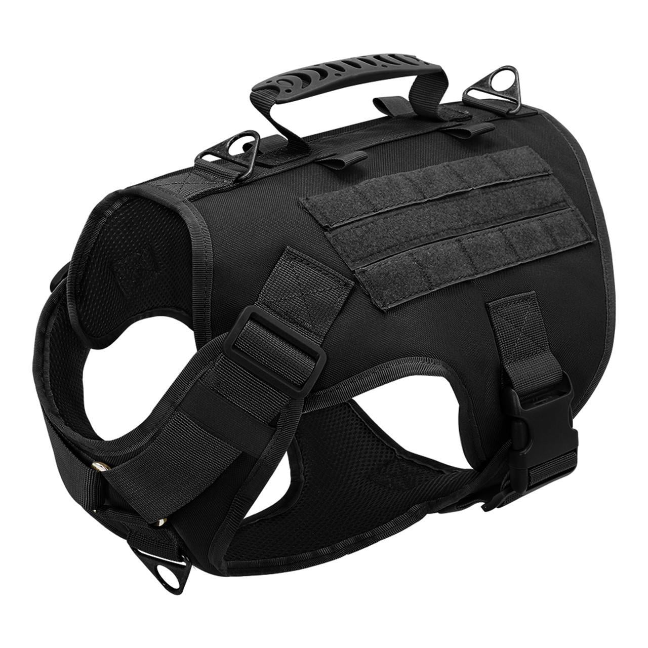 Шлея для собак Berry с ручкой S 50-78 см Черный (2290534039)