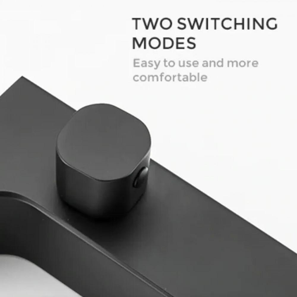 Змішувач на борт ванни Gappo G1117-6 на три отвори Чорний (115052) - фото 6