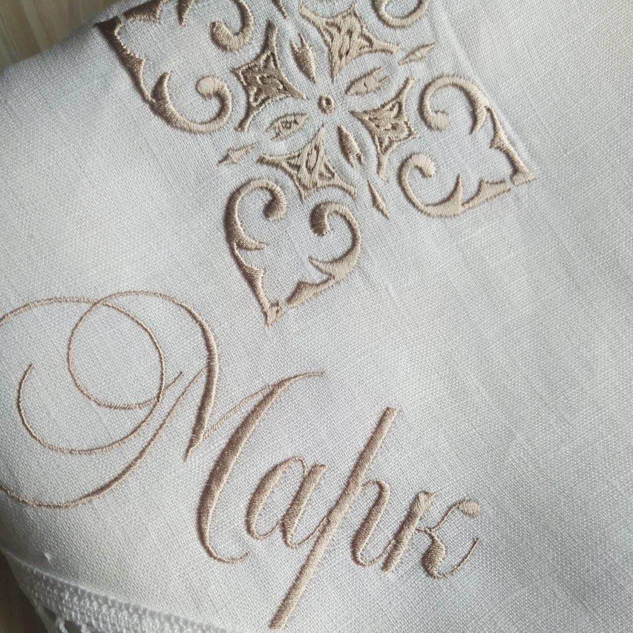 Крыжма для крещения именная Цветок льна и мешочки для локона и хранения (2190431043) - фото 8 Крыжма для крещения именная Цветок льна и мешочки для локона и хранения (2190431043) - фото 8