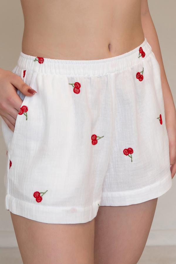 Шорты с вышивкой Forli из муслина Cherry M/L (ML0068-38-08)