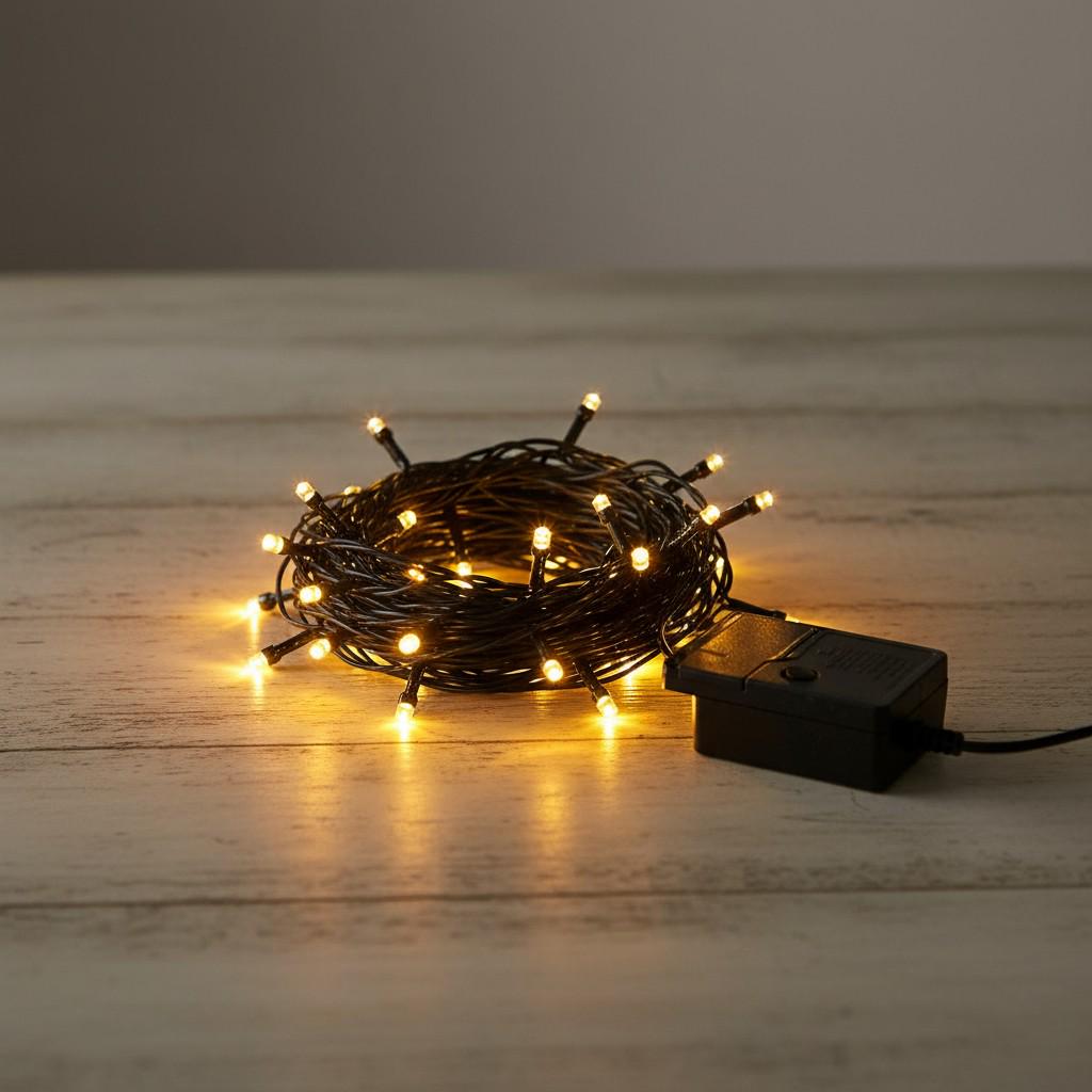 Гирлянда-штора новогодняя сетевая 3х2 м 144LED Черный/Желтый (ZWM32144LEDY) - фото 5 Гирлянда-штора новогодняя сетевая 3х2 м 144LED Черный/Желтый (ZWM32144LEDY) - фото 5