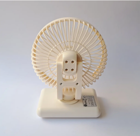 Вентилятор портативный Fan аккумуляторный с подсветкой Бежевый (U-2787W) - фото 9