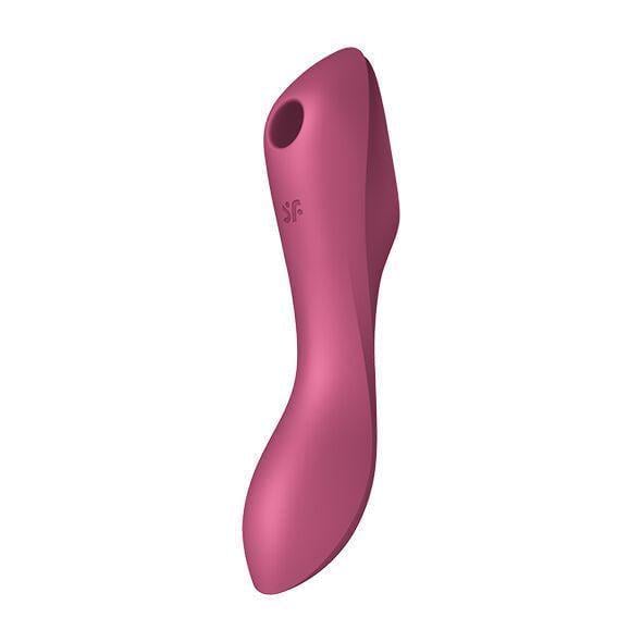 Стимулятор вакуумний з вібрацією Satisfyer Curvy Trinity 3 Red (SO6117)