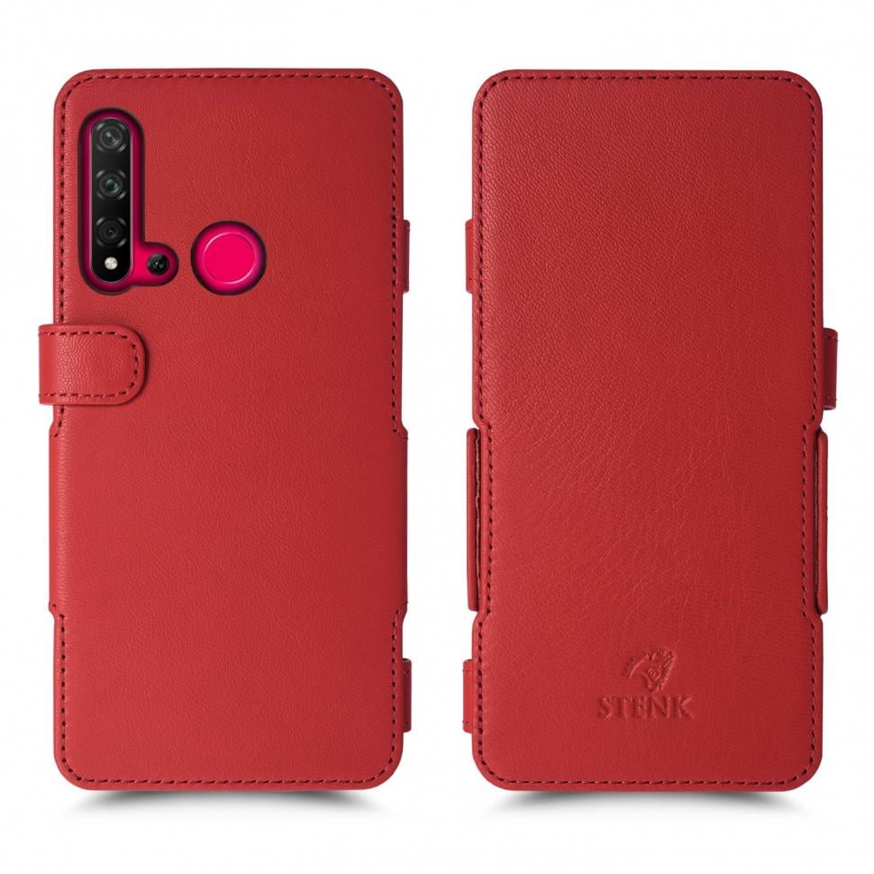 Чехол книжка Stenk Prime для Huawei P20 Lite (2019) Красный (66583)