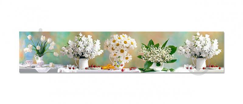 Наклейки кухонный фартук Zatarga "Цветы и Ягоды" 600х3000 мм Белый (Z180141/2) Наклейки кухонный фартук Zatarga "Цветы и Ягоды" 600х3000 мм Белый (Z180141/2)