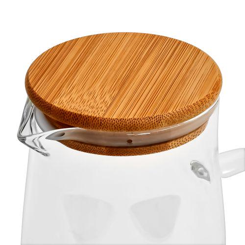 Графін скляний з бамбуковою кришкою 1,0 л (60589) - фото 2 Графін скляний з бамбуковою кришкою 1,0 л (60589) - фото 2