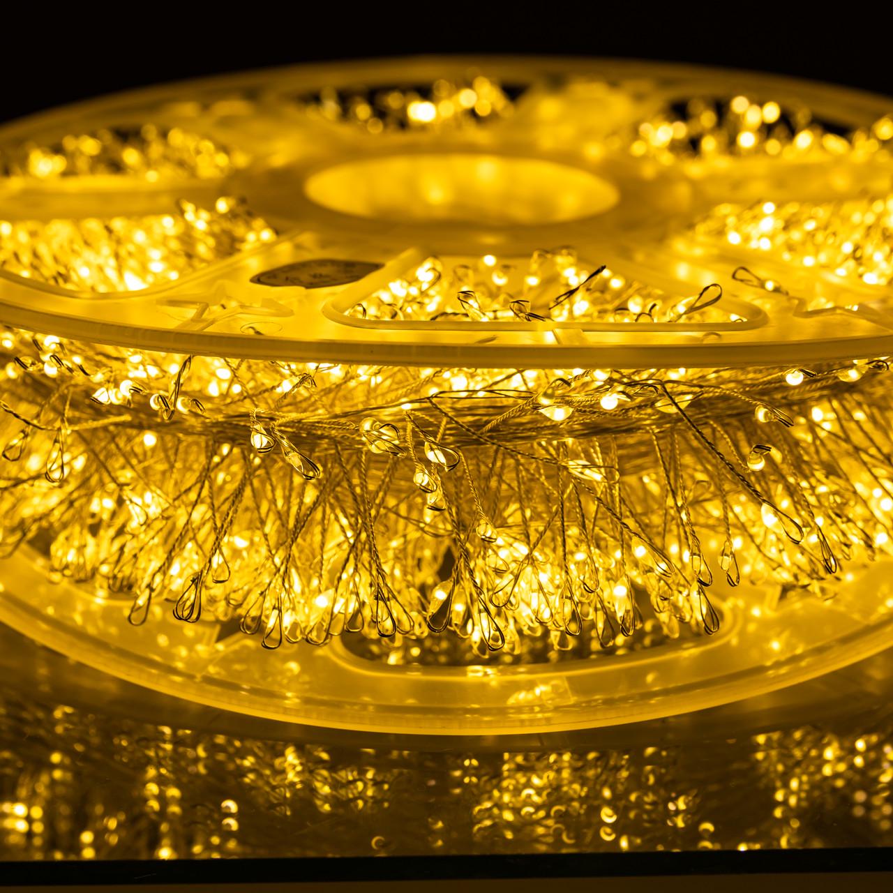 Гирлянда новогодняя D3000L100MWY Хвойная лапа 100 м 3000 LED Теплый белый (30123462)