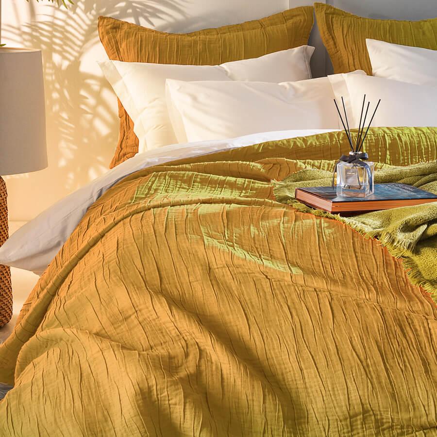 Покрывало с наволочками Penelope Alice hardal 240х250 см Горчичный (svt-2000022271820)