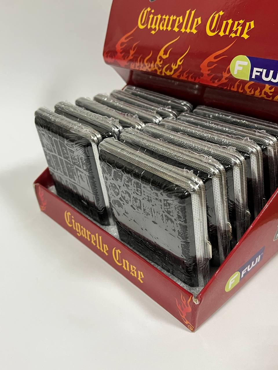 Портсигар книжка для сигарет еко-кожа 9,5х8 см Черный - фото 4