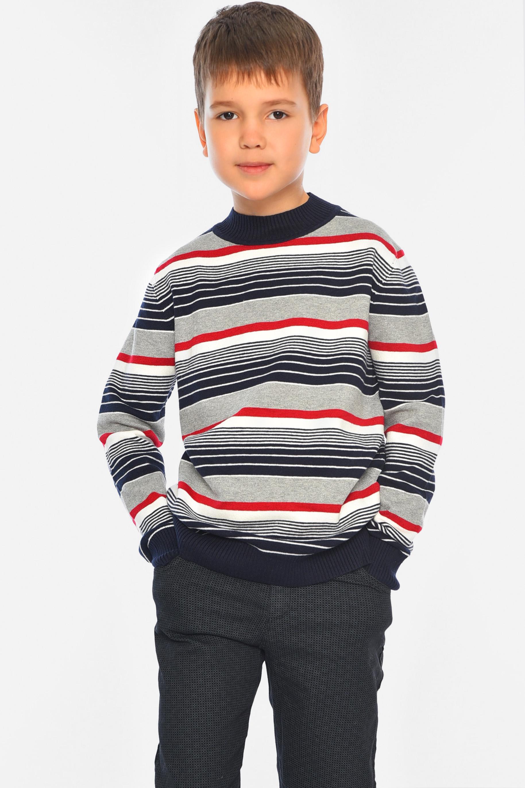 Свитер детский для мальчика 152 см Серый (196356)