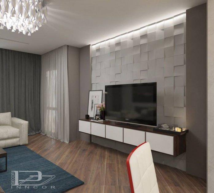 3D панель ArtDecor Квадро 50х50 см Білий (2870) - фото 2