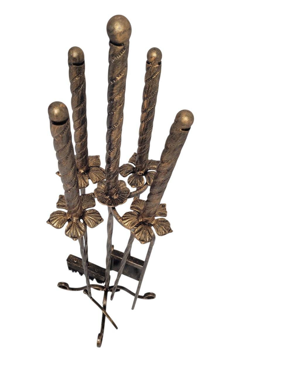 Набір камінний кований 4 елементи Золотий (29614552)