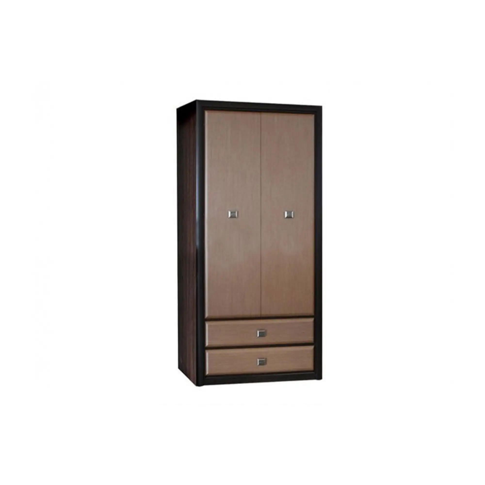 Шкаф распашной с ящиками Гербор Коэн МДФ SZF2D2S Венге магия/Штрокс темный (GRB-1421)