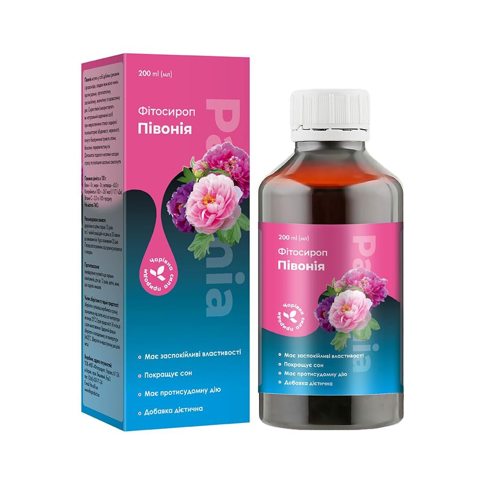 Фитосироп пиона Fito Product 200 мл (4820159302420)