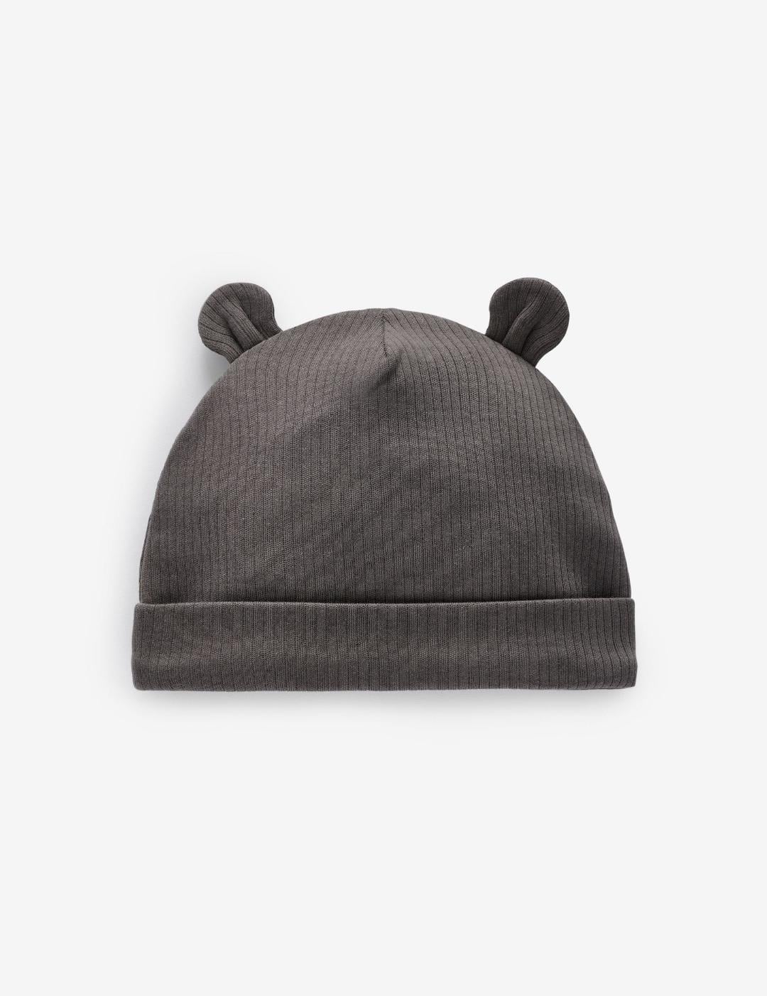 Шапка-бини детская демисезонная с ушками NEXT 44 см Серый графит (25103004C)