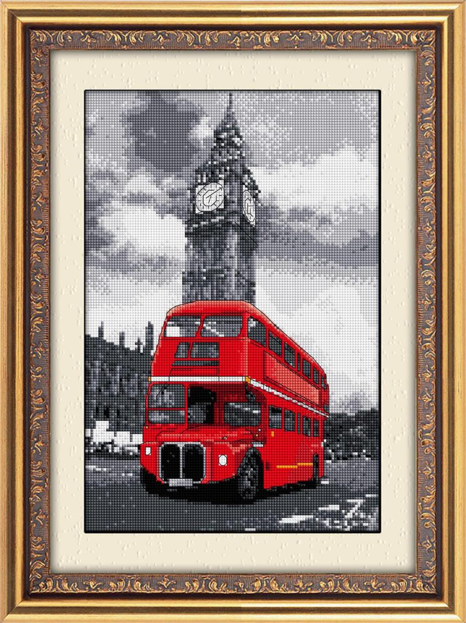 Алмазная мозаика Dream Art Лондонский автобус 25х39 см (DA.30024)