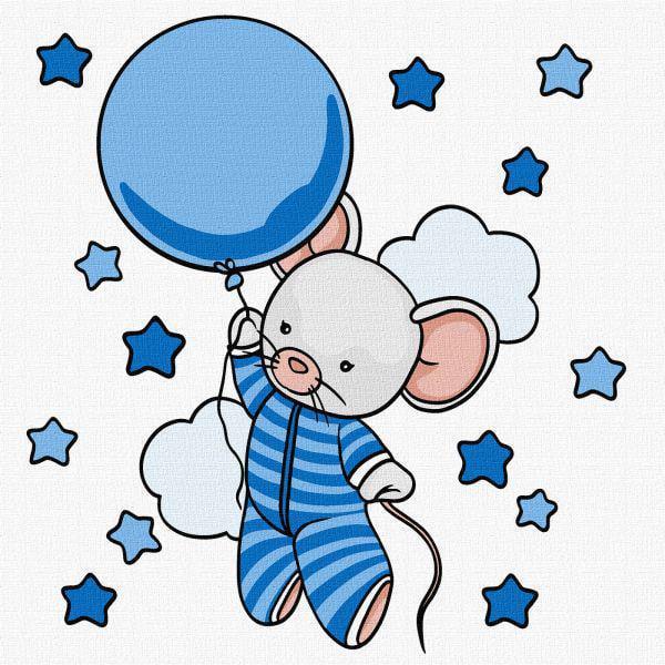 Картина по номерам Ideyka Путешествие к звездам 25x25 см без упаковки (KHO6129)