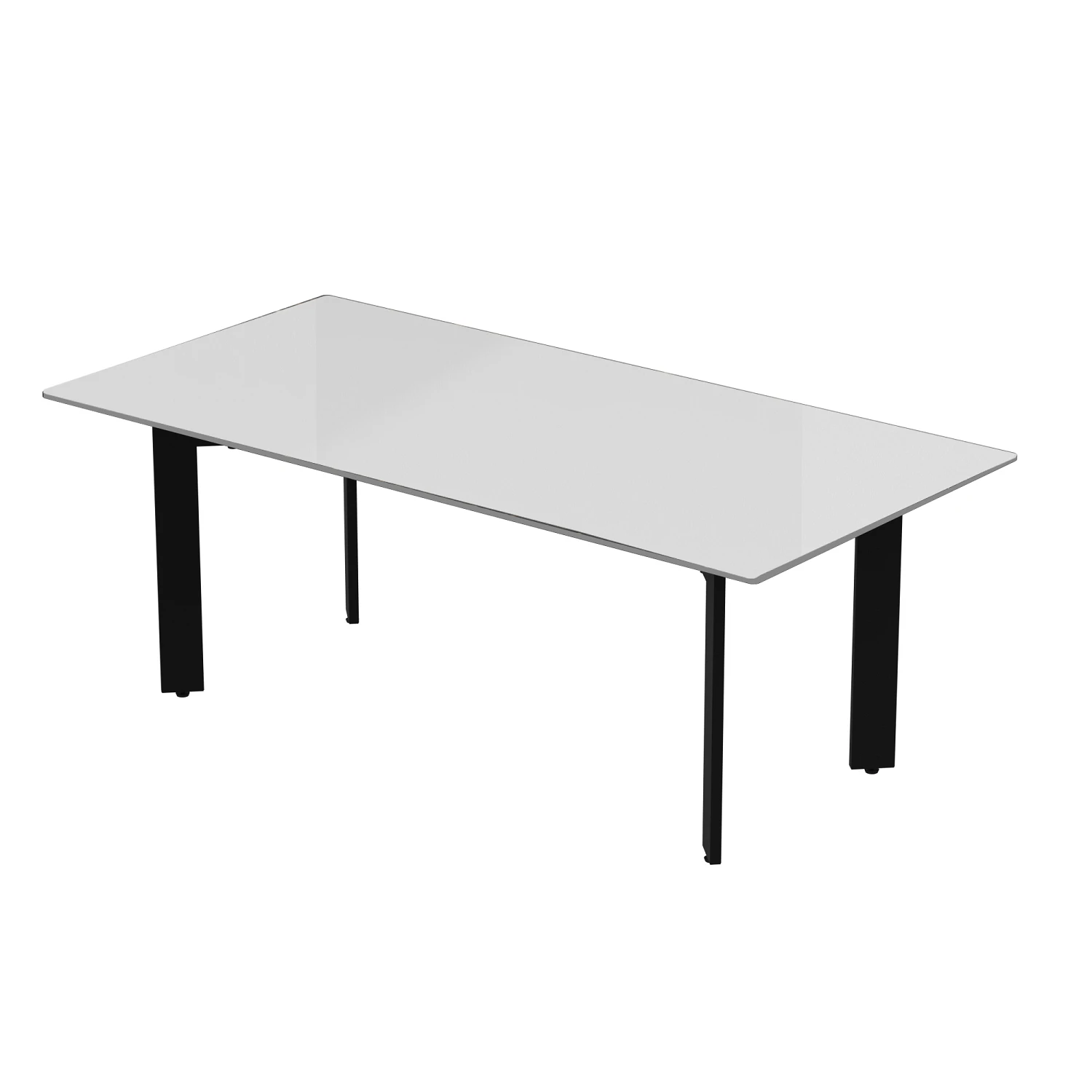 Столик журнальный Aqua Rodos KALI 120x60x45 стекло Белый (AQR-АР000083314)