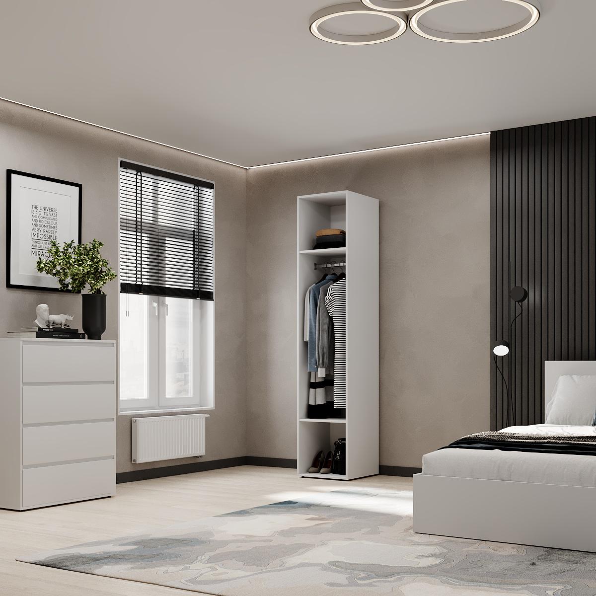 Пенал закритий ART IN HEAD №2 Light 400x500x2200 мм Білий діамант (GALT09010000000) - фото 4