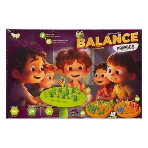 Настольная игра развивающая Danko Toys Balance Frogs большая (BalF-01) Настольная игра развивающая Danko Toys Balance Frogs большая (BalF-01)